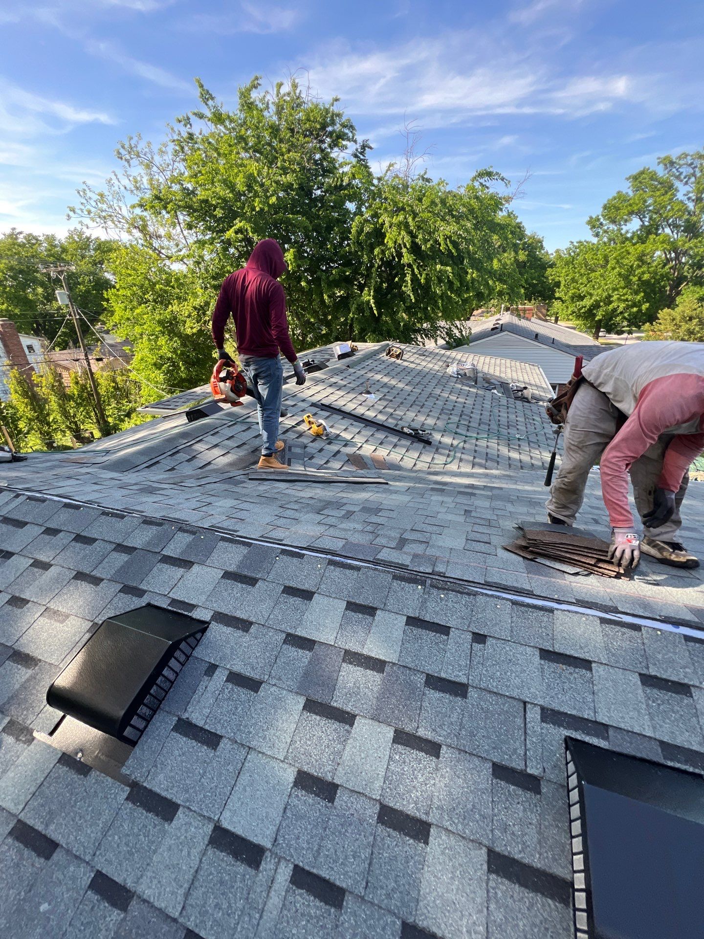 Tulsa Ridge Vent & Shingle Detail