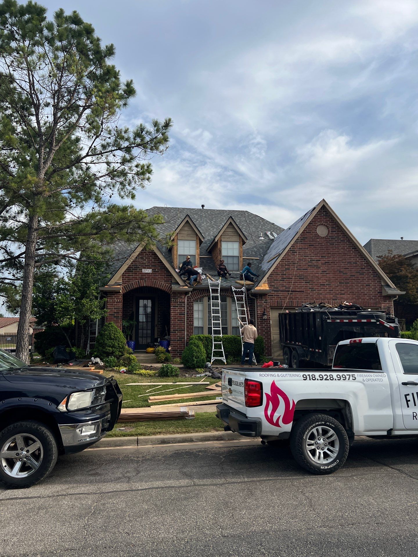 Broken Arrow Roof Replacement In Progress