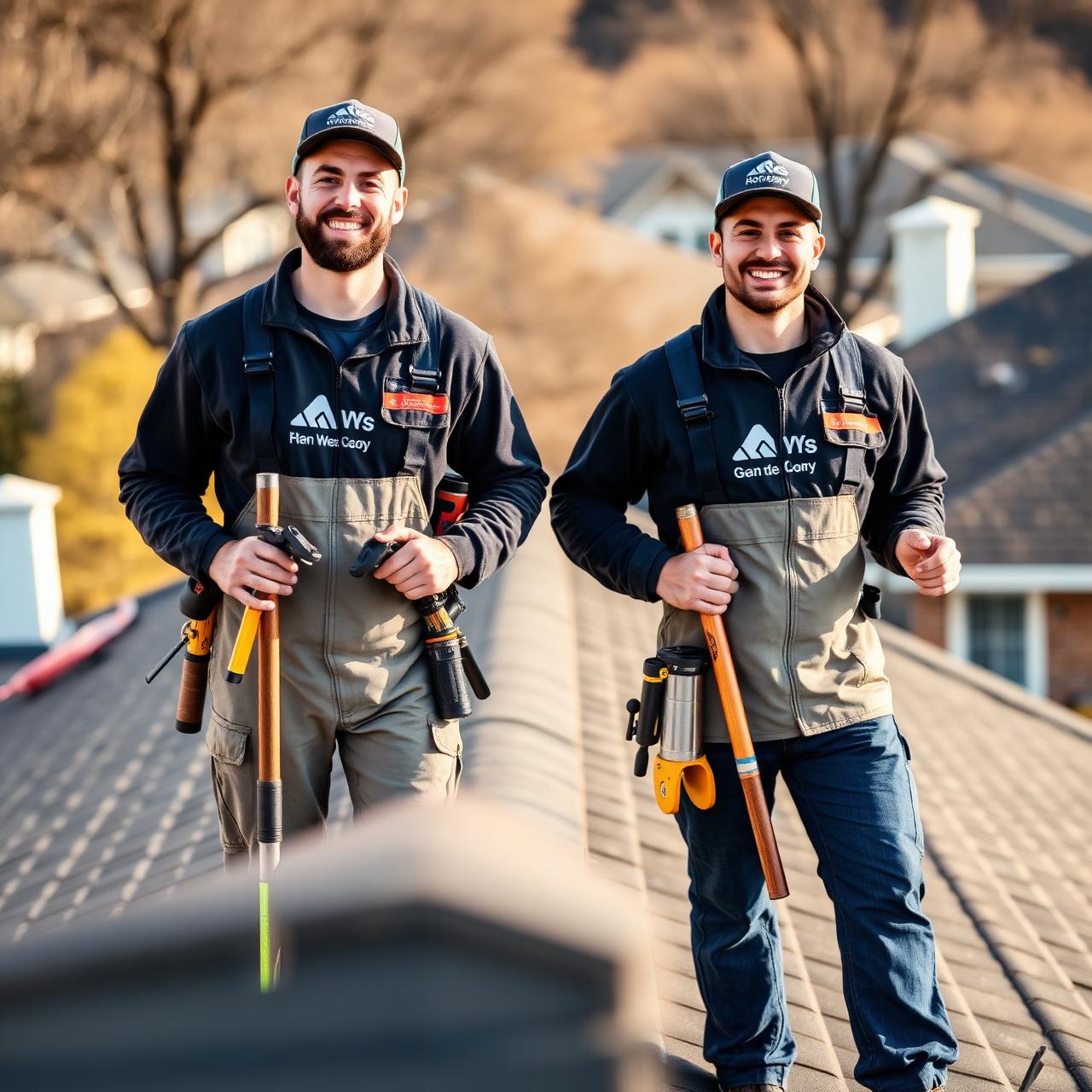 Firehouse Roofing crew on a roof in Broken Arrow